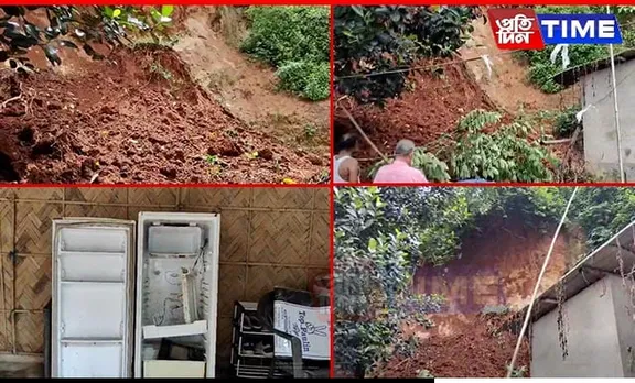 Heavy Rainfall Triggers Landslide in Guwahati's Bonda